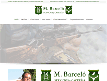 Tablet Screenshot of mbarceloserviciosycacerias.com